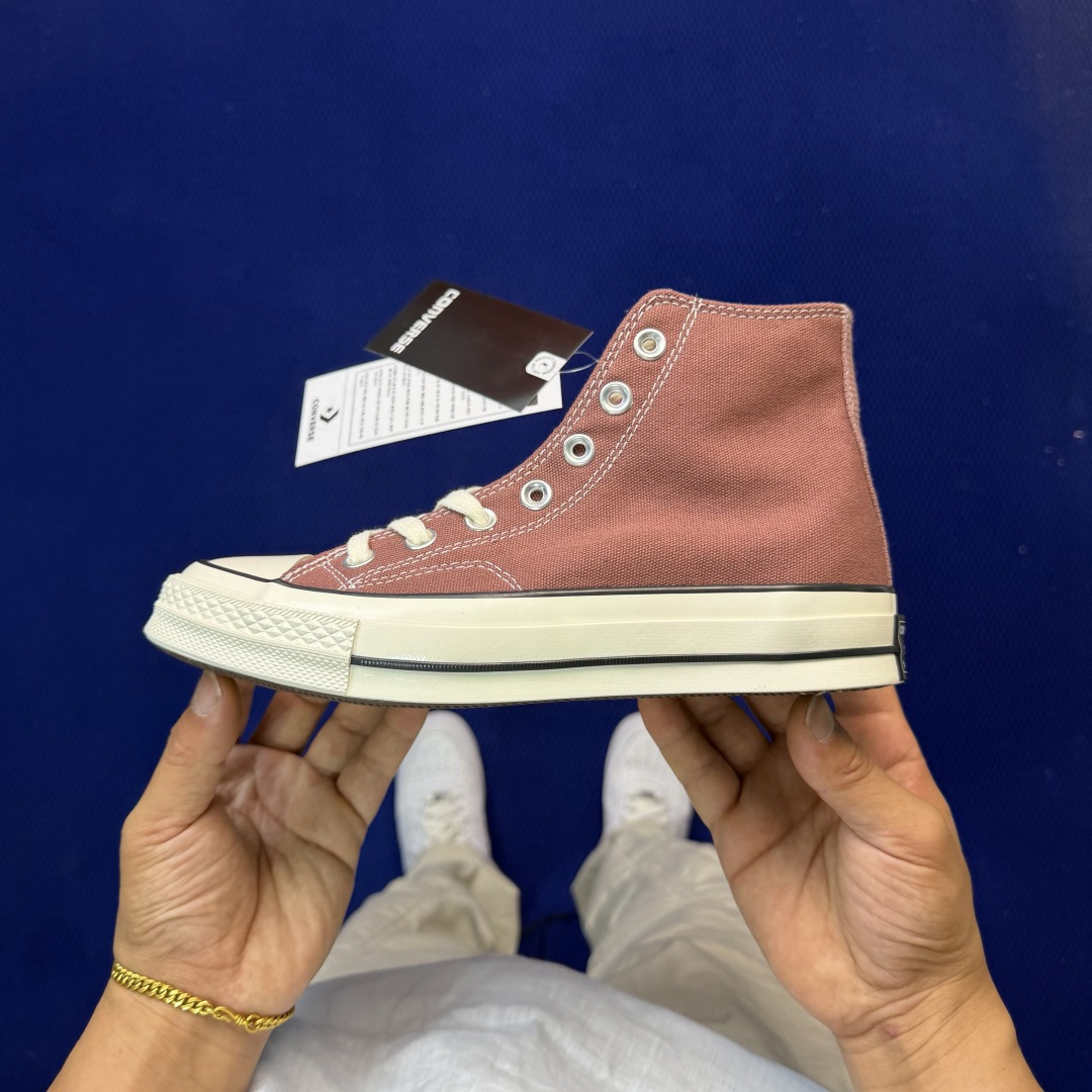 虎扑版‼️匡威豆沙高帮！CConverse 匡威 Chuck 70 1970S 帆布休闲板鞋行业一线头部
