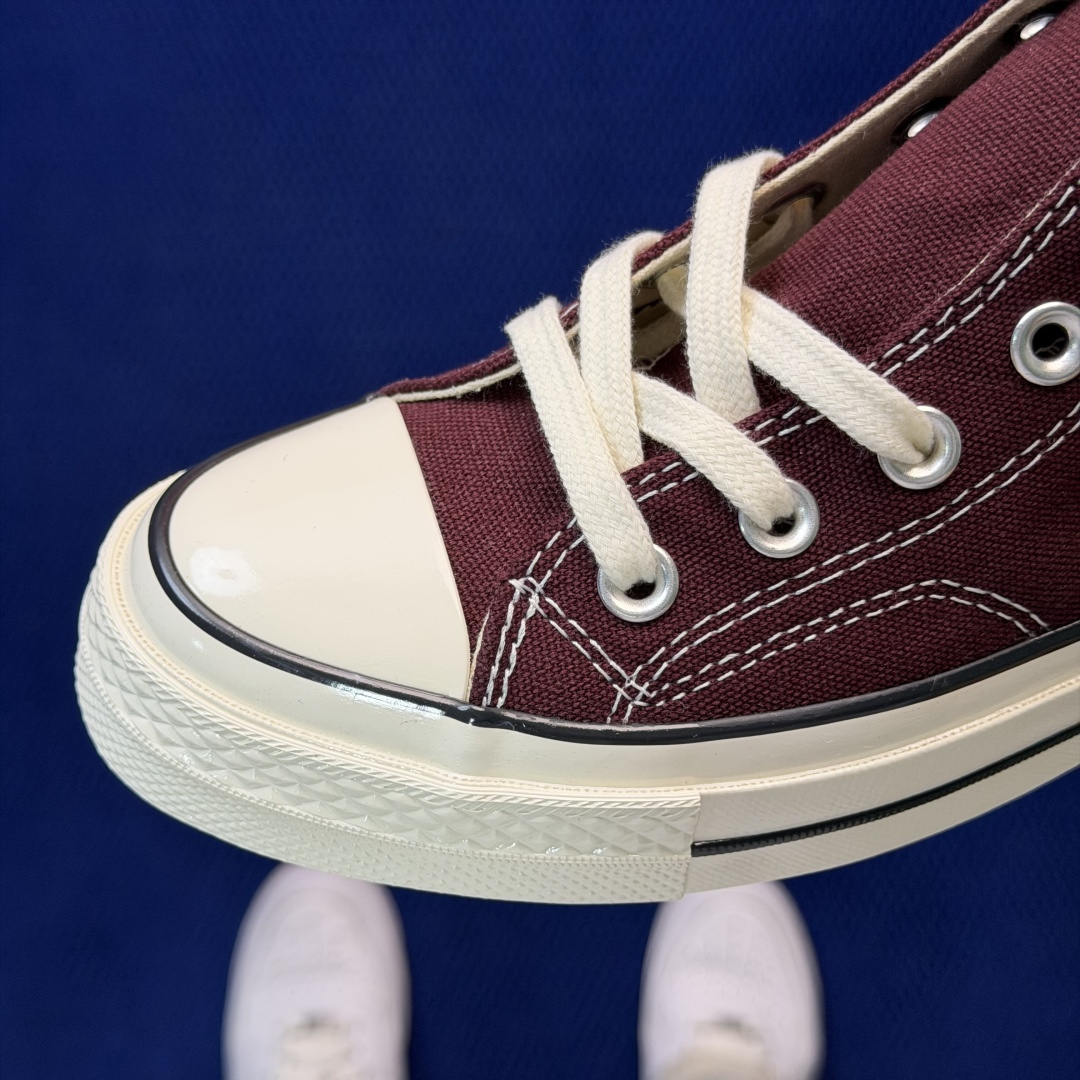 虎扑版‼️匡威酒红高帮！CConverse 匡威 Chuck 70 1970S 帆布休闲板鞋行业一线头部