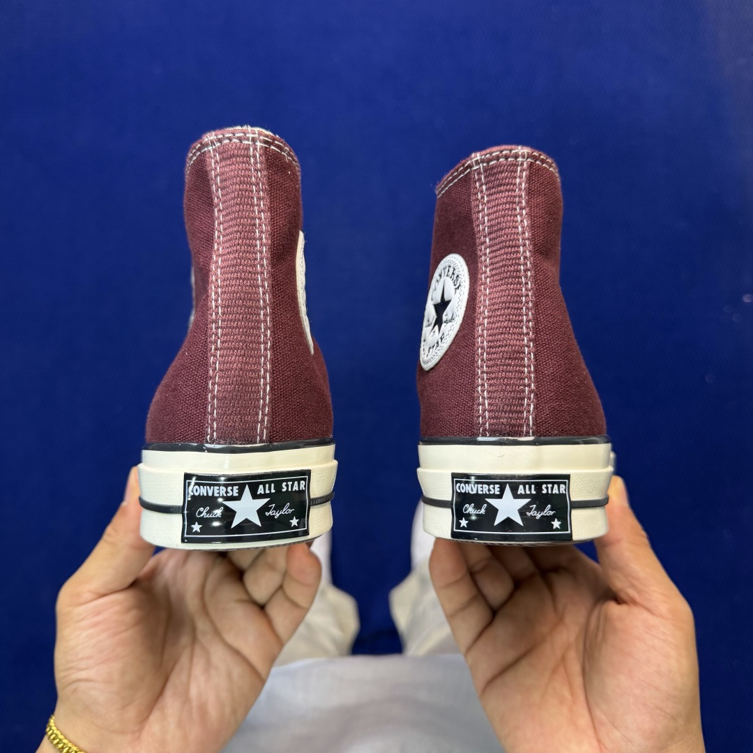 虎扑版‼️匡威酒红高帮！CConverse 匡威 Chuck 70 1970S 帆布休闲板鞋行业一线头部