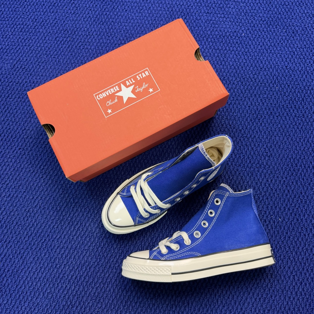 虎扑版‼️匡威宝蓝高帮！CConverse 匡威 Chuck 70 1970S 帆布休闲板鞋行业一线头部