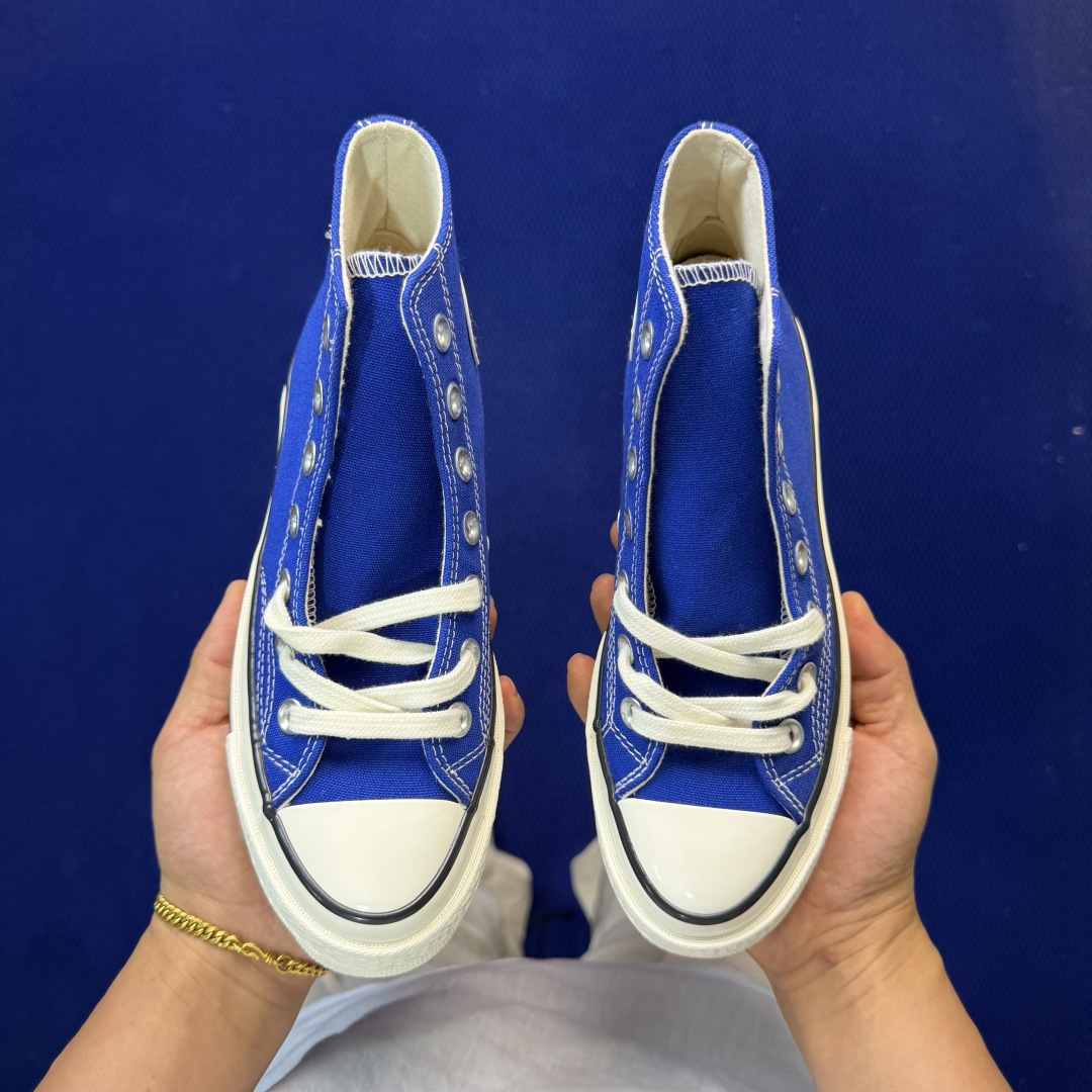 虎扑版‼️匡威宝蓝高帮！CConverse 匡威 Chuck 70 1970S 帆布休闲板鞋行业一线头部