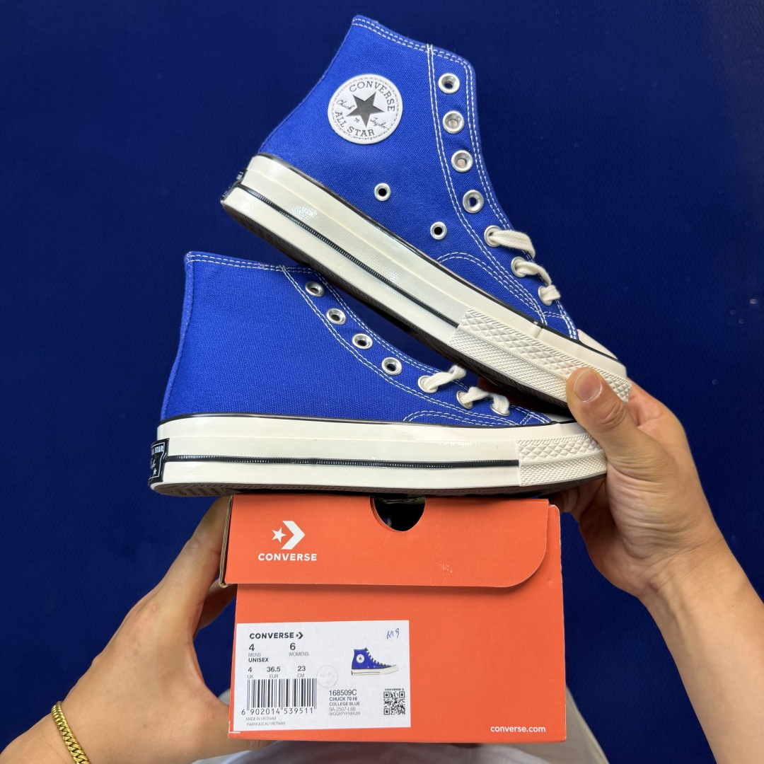 虎扑版‼️匡威宝蓝高帮！CConverse 匡威 Chuck 70 1970S 帆布休闲板鞋行业一线头部