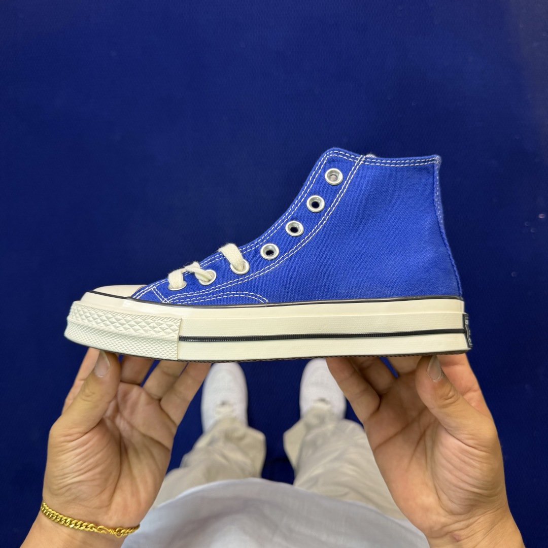 虎扑版‼️匡威宝蓝高帮！CConverse 匡威 Chuck 70 1970S 帆布休闲板鞋行业一线头部