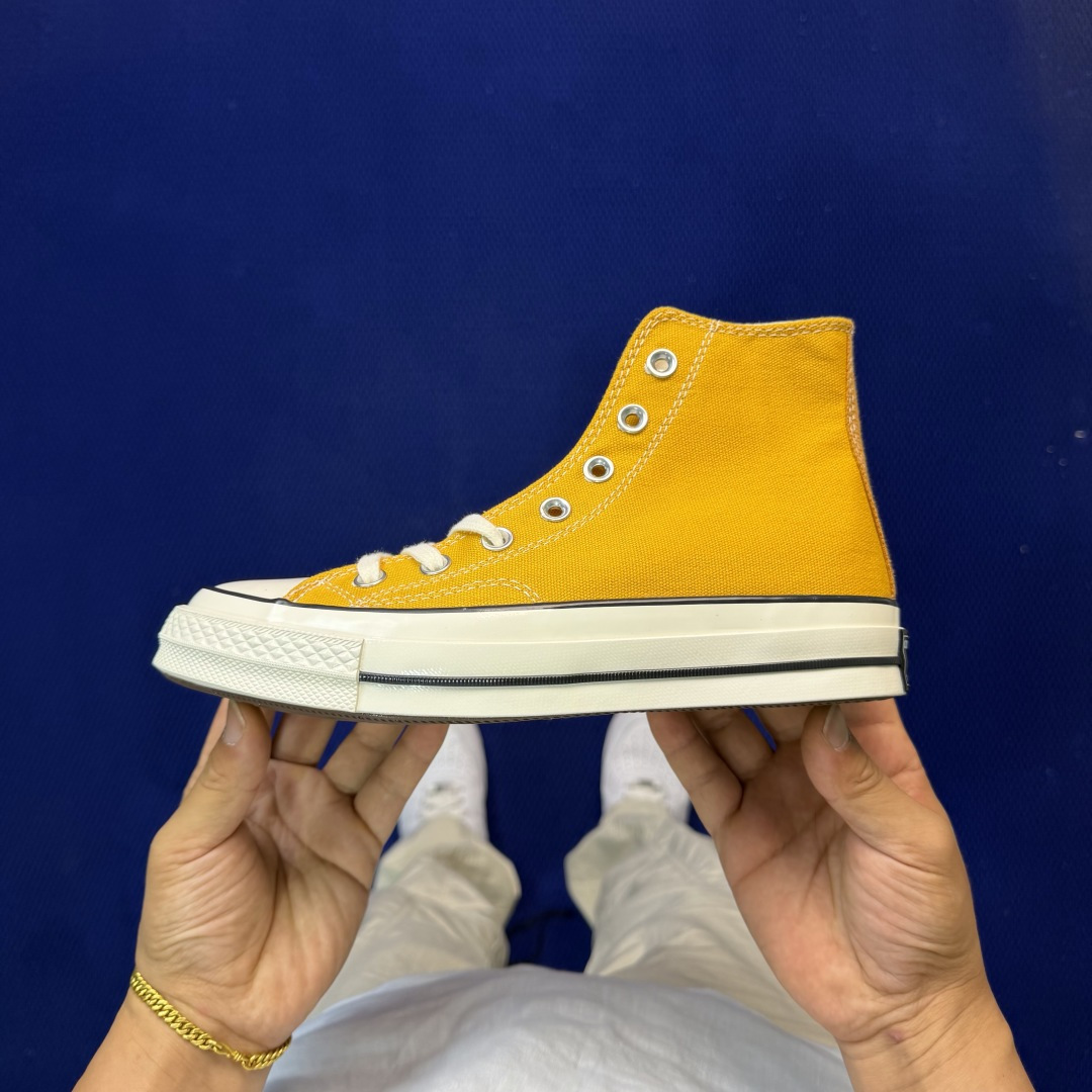 虎扑版‼️匡威黄色高帮！CConverse 匡威 Chuck 70 1970S 帆布休闲板鞋行业一线头部