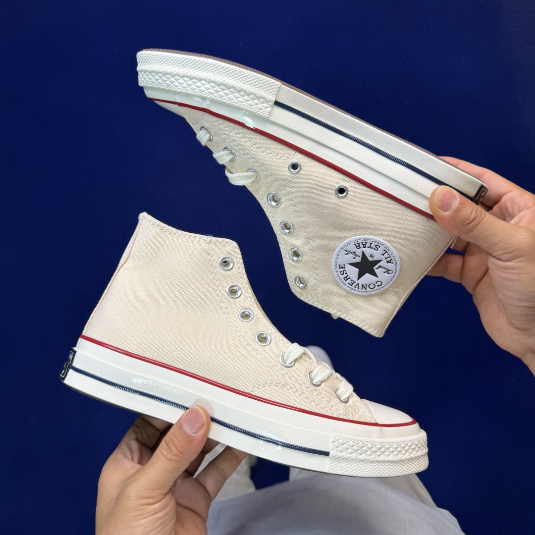 虎扑版‼️匡威米色高帮！CConverse 匡威 Chuck 70 1970S 帆布休闲板鞋行业一线头部