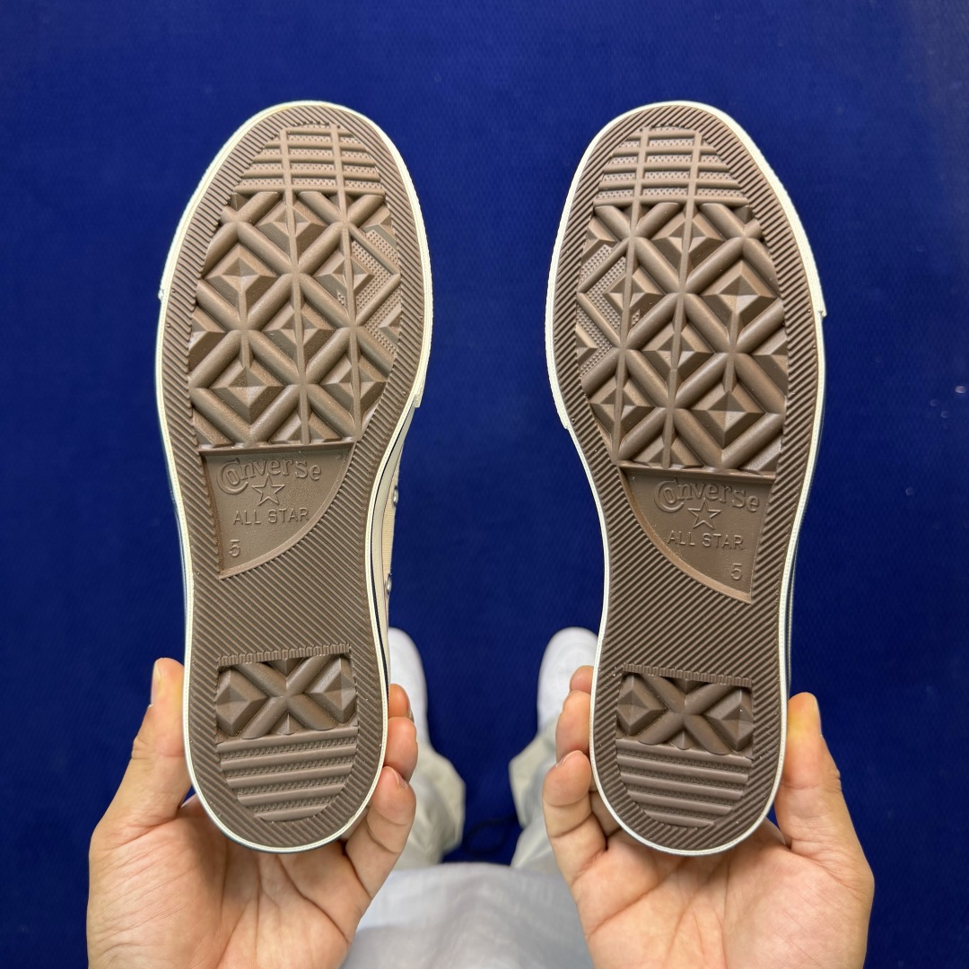 虎扑版‼️匡威米色高帮！CConverse 匡威 Chuck 70 1970S 帆布休闲板鞋行业一线头部