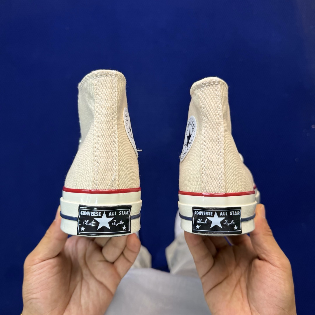 虎扑版‼️匡威米色高帮！CConverse 匡威 Chuck 70 1970S 帆布休闲板鞋行业一线头部