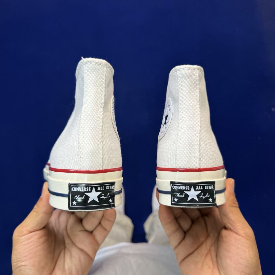 虎扑版‼️匡威白色高帮！CConverse 匡威 Chuck 70 1970S 帆布休闲板鞋行业一线头部