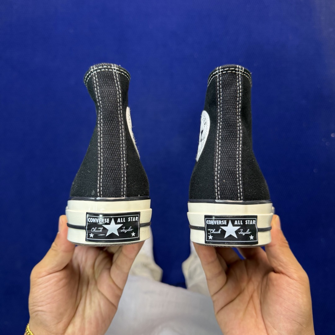 虎扑版‼️匡威黑色高帮！CConverse 匡威 Chuck 70 1970S 帆布休闲板鞋行业一线头部