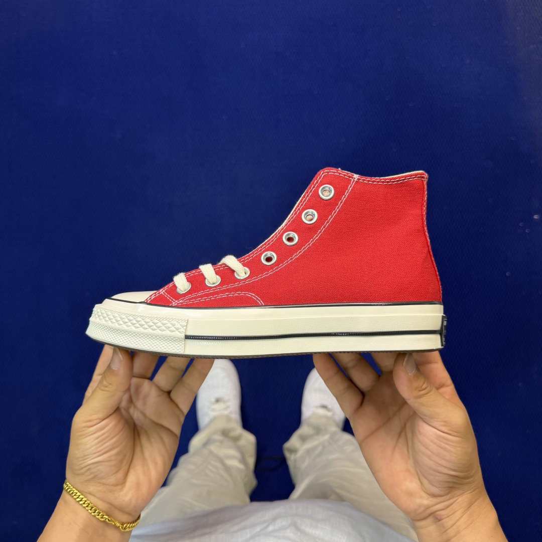 虎扑版‼️匡威红色高帮！A10274CConverse 匡威 Chuck 70 1970S 帆布休闲板鞋