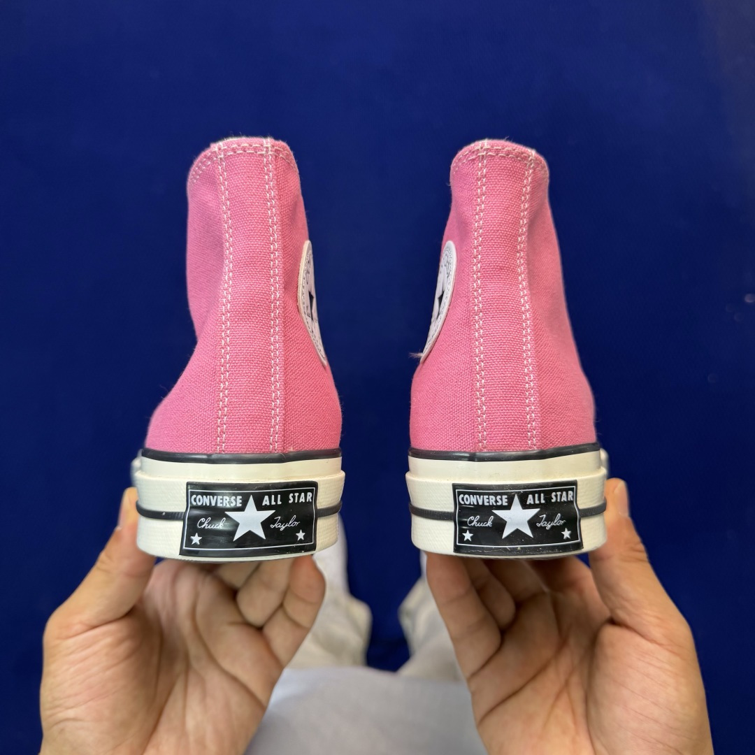虎扑版‼️匡威芭比粉高帮！CConverse 匡威 Chuck 70 1970S 帆布休闲板鞋行业一线头