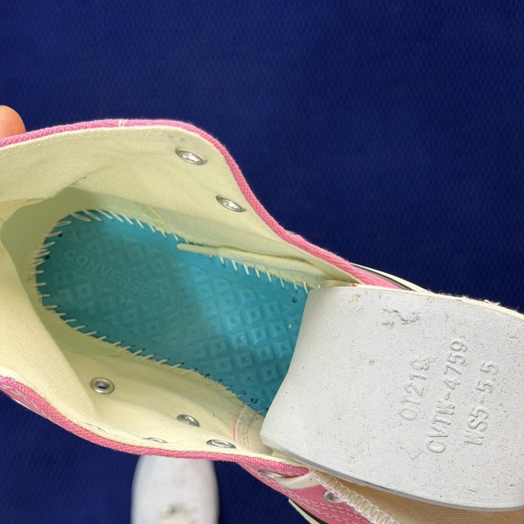虎扑版‼️匡威芭比粉高帮！CConverse 匡威 Chuck 70 1970S 帆布休闲板鞋行业一线头