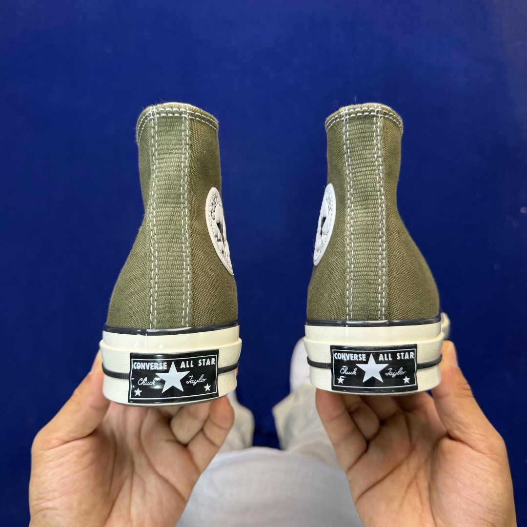 虎扑版‼️匡威军绿高帮！CConverse 匡威 Chuck 70 1970S 帆布休闲板鞋行业一线头部
