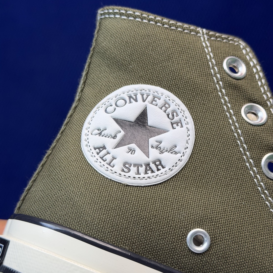 虎扑版‼️匡威军绿高帮！CConverse 匡威 Chuck 70 1970S 帆布休闲板鞋行业一线头部