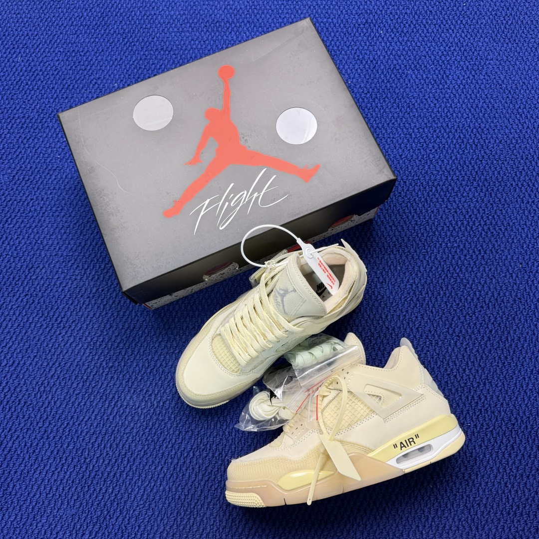 特殊色顶级性价比 aj4系列：OFF-WHITE联名 