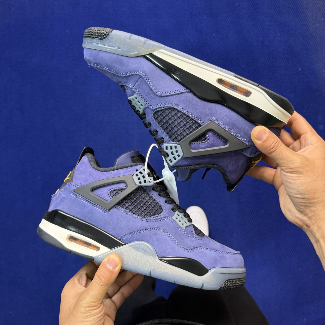 特殊色顶级性价比 aj4系列：湖人紫色全头层纯原大厂品质！货号：FV5029-500 尺码40-47.5