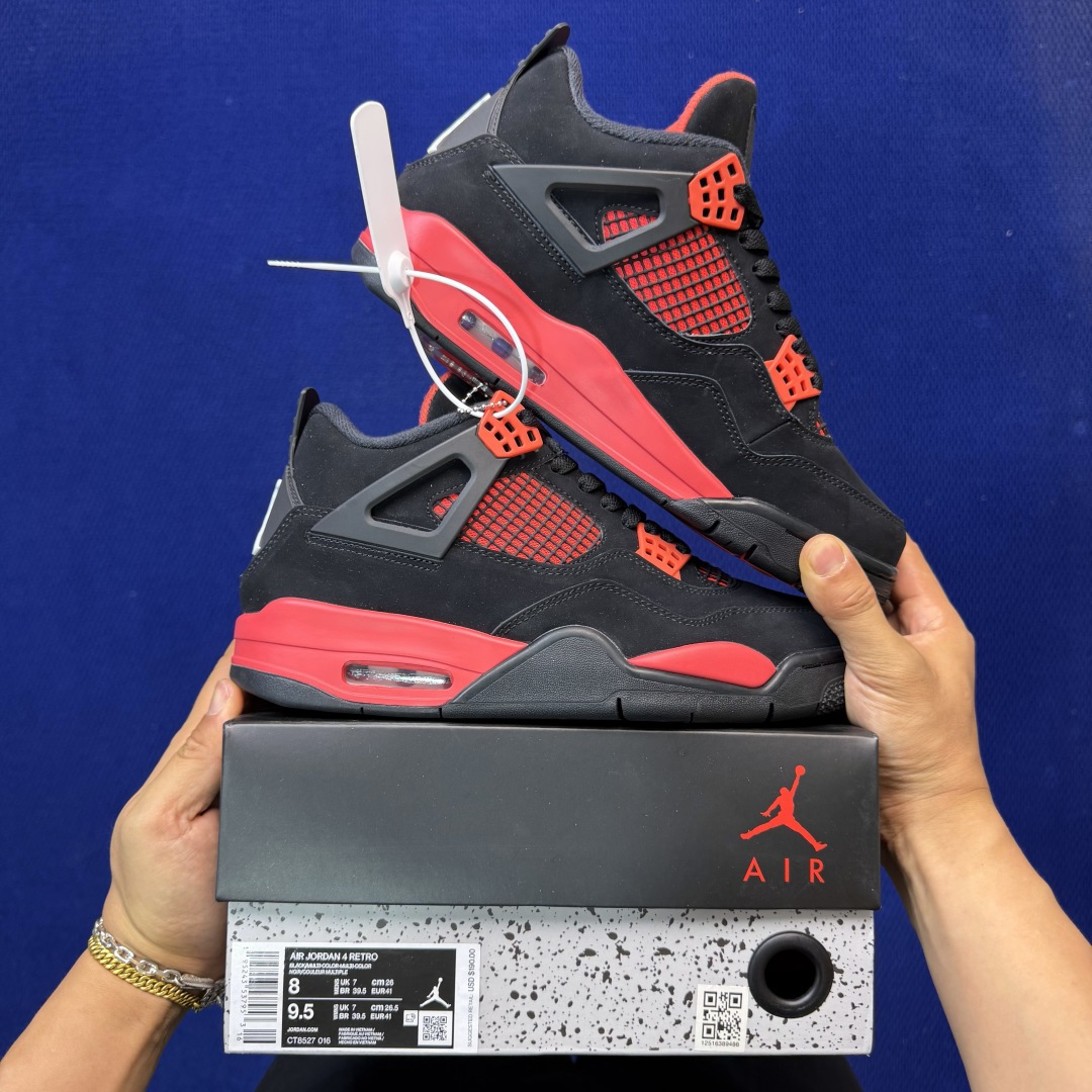 顶级性价比 aj4系列：红雷电⚡️雷神全头层纯原大厂品质！货号：CT8527-016 尺码36-47.5