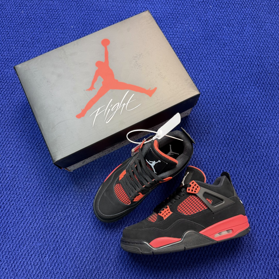 顶级性价比 aj4系列：红雷电⚡️雷神全头层纯原大厂品质！货号：CT8527-016 尺码36-47.5