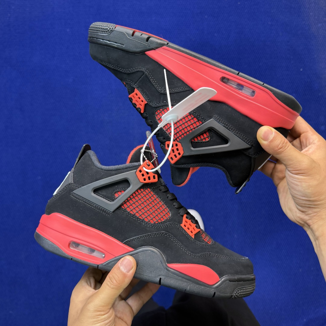 顶级性价比 aj4系列：红雷电⚡️雷神全头层纯原大厂品质！货号：CT8527-016 尺码36-47.5