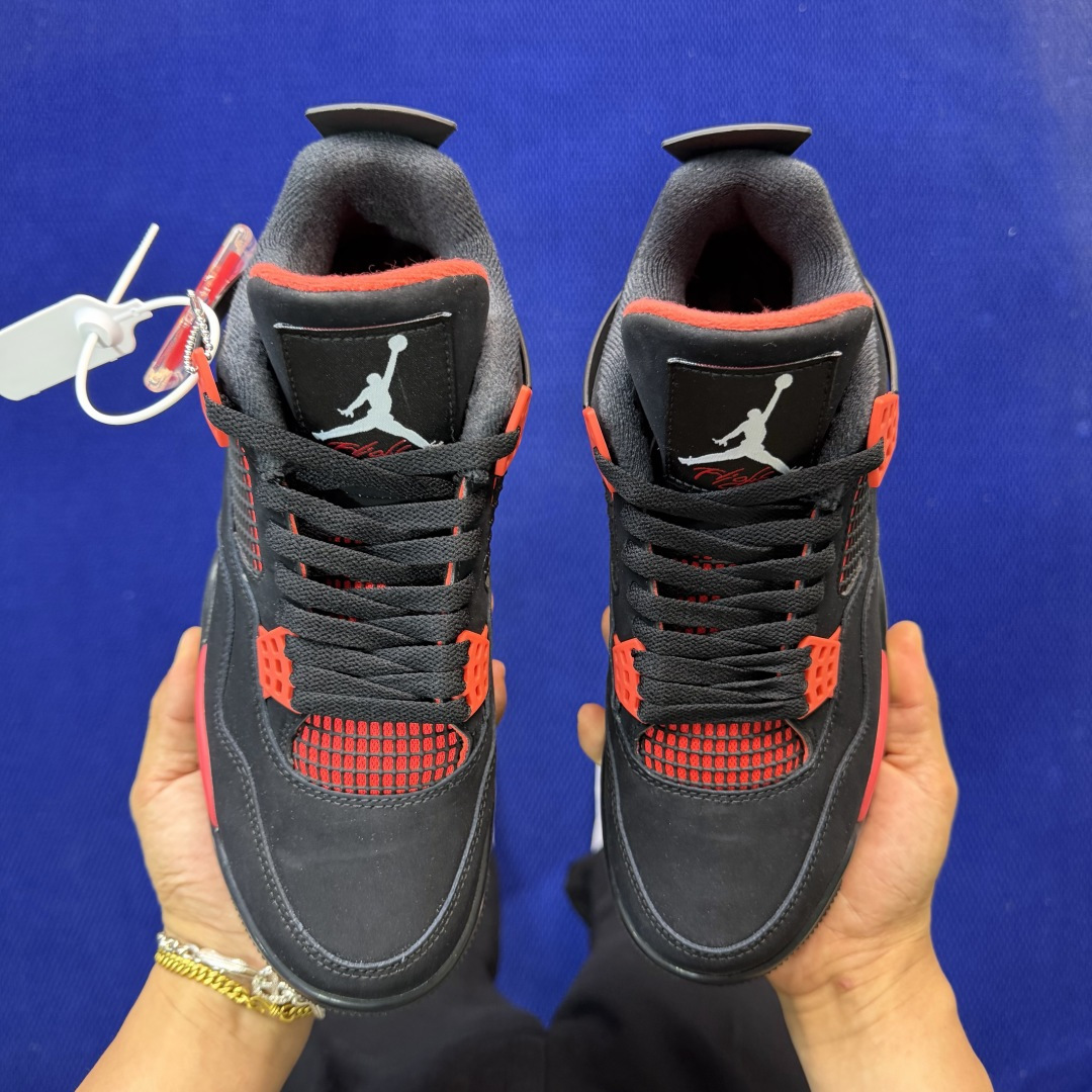 顶级性价比 aj4系列：红雷电⚡️雷神全头层纯原大厂品质！货号：CT8527-016 尺码36-47.5