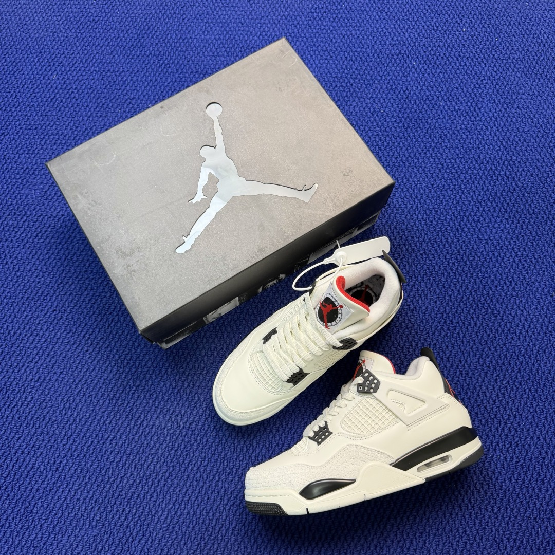 顶级性价比 aj4系列：白黑红全头层纯原大厂品质！货号：IM4002-100 尺码40-47.5带半码
