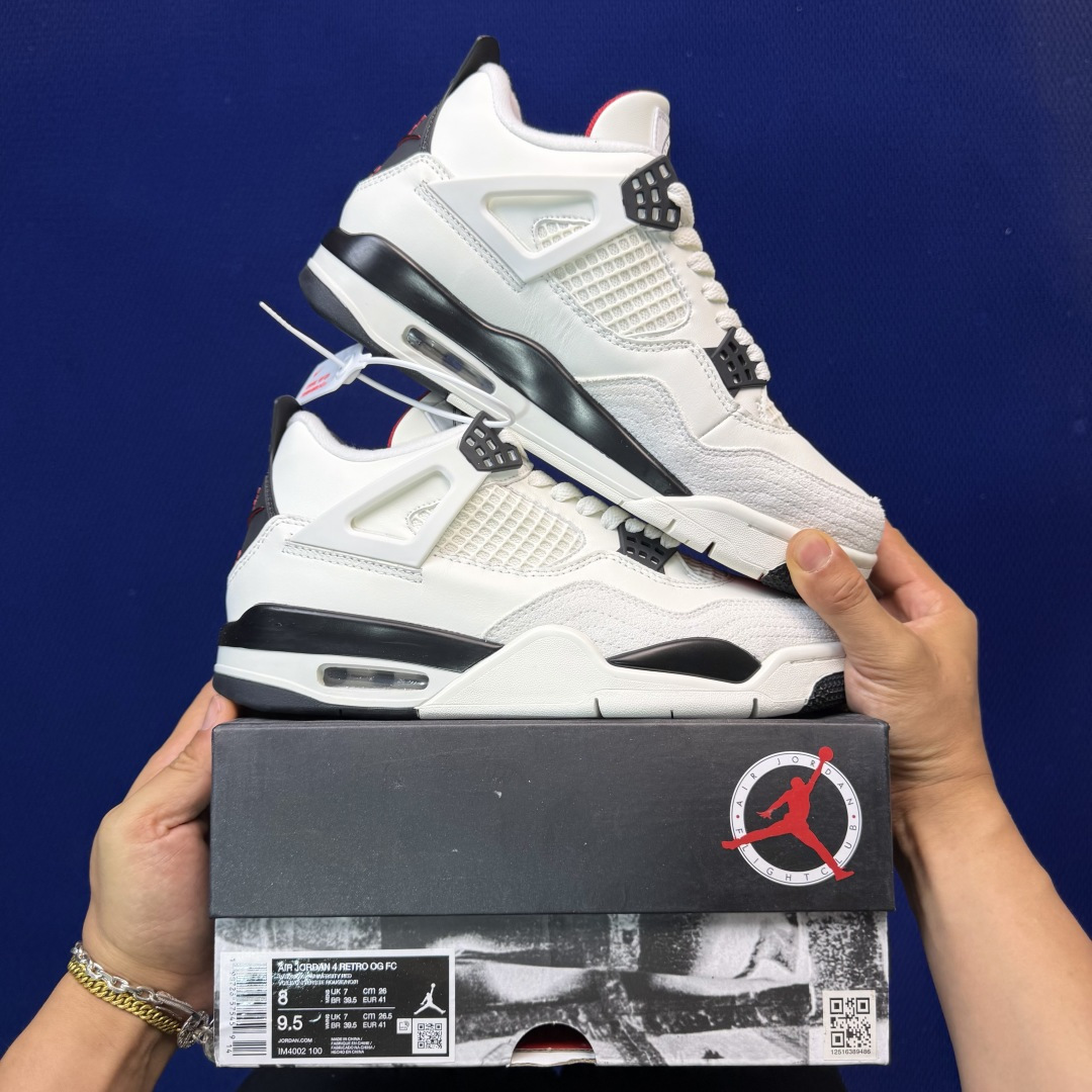 顶级性价比 aj4系列：白黑红全头层纯原大厂品质！货号：IM4002-100 尺码40-47.5带半码
