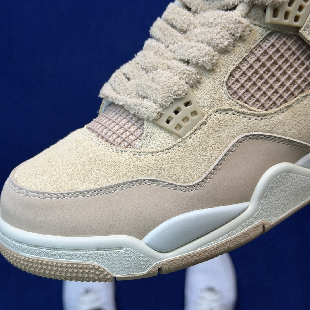 顶级性价比 aj4系列：米棕色全头层纯原大厂品质！货号：HV0823-200 尺码36-45带半码