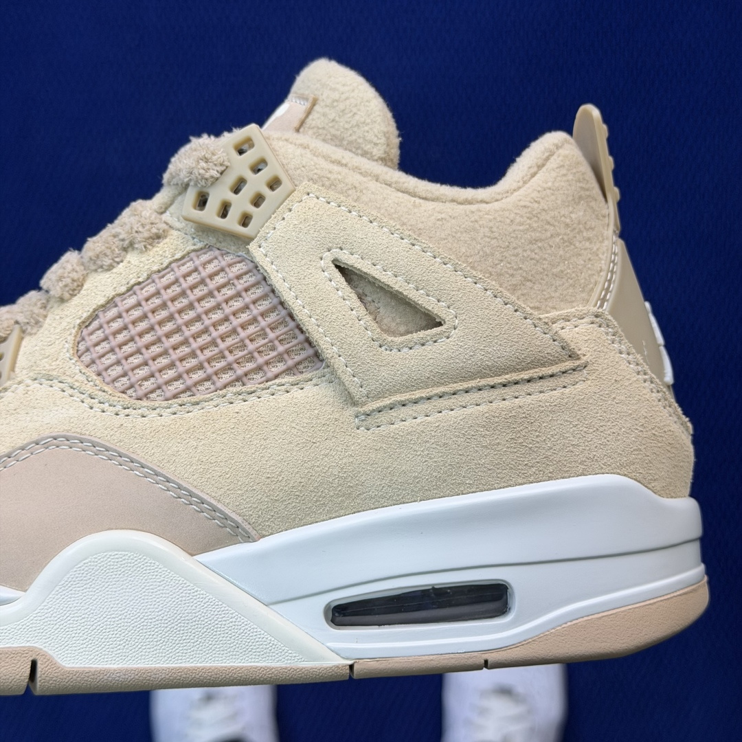 顶级性价比 aj4系列：米棕色全头层纯原大厂品质！货号：HV0823-200 尺码36-45带半码