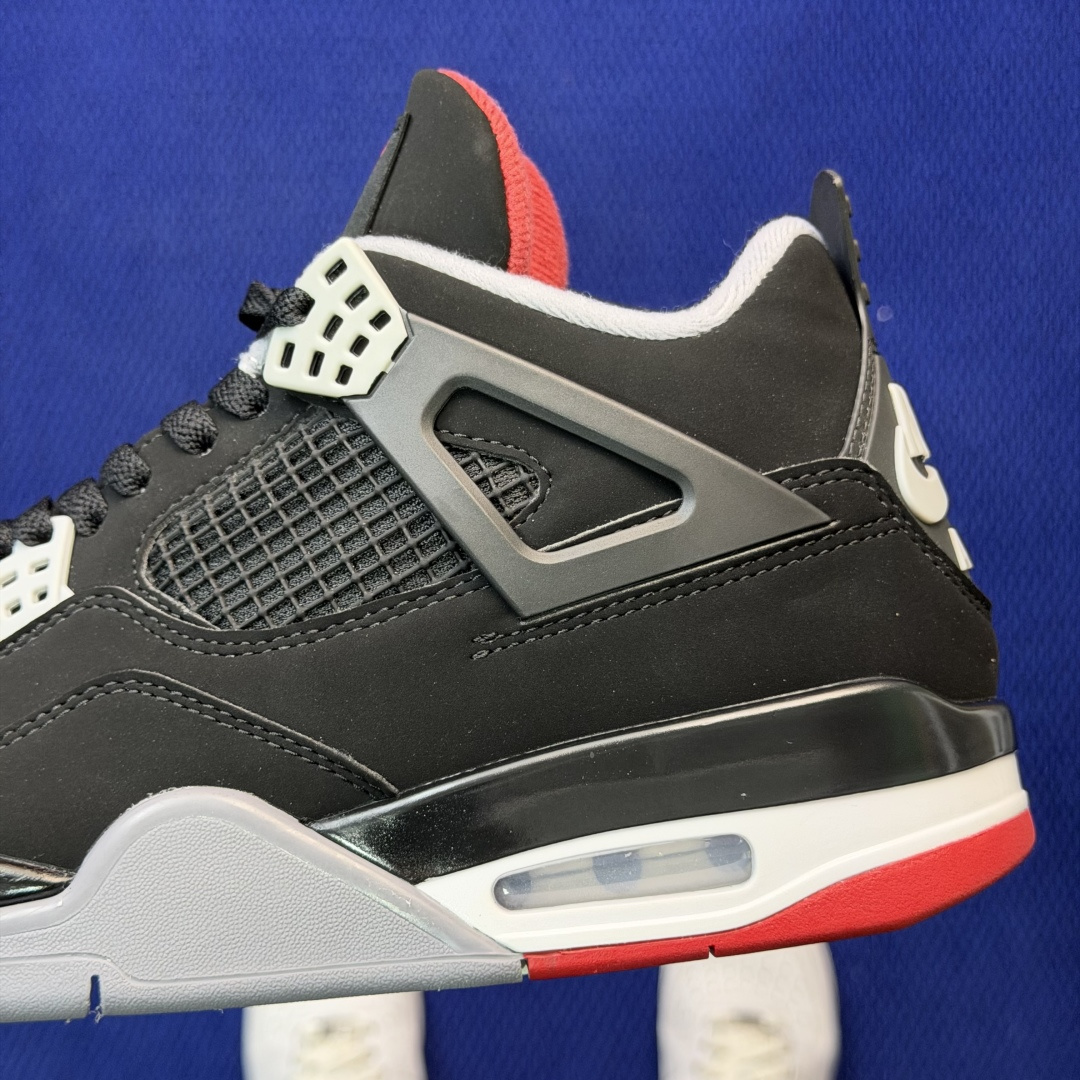 顶级性价比 aj4系列：黑红公牛全头层纯原大厂品质！货号：-060 尺码40-47.5带半码