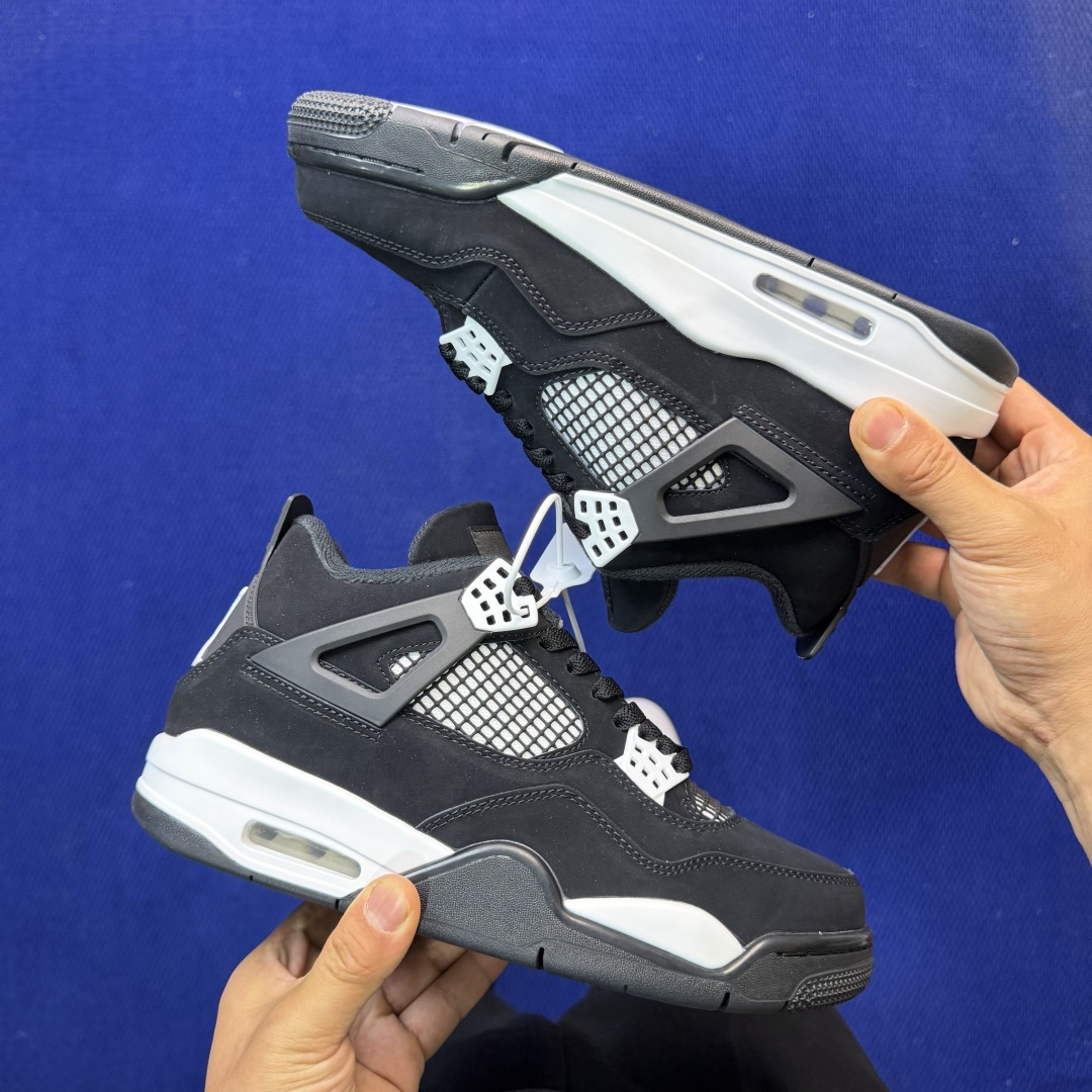 顶级性价比 aj4系列：黑白全头层纯原大厂品质！货号：FQ8138-001 尺码36-47.5带半码