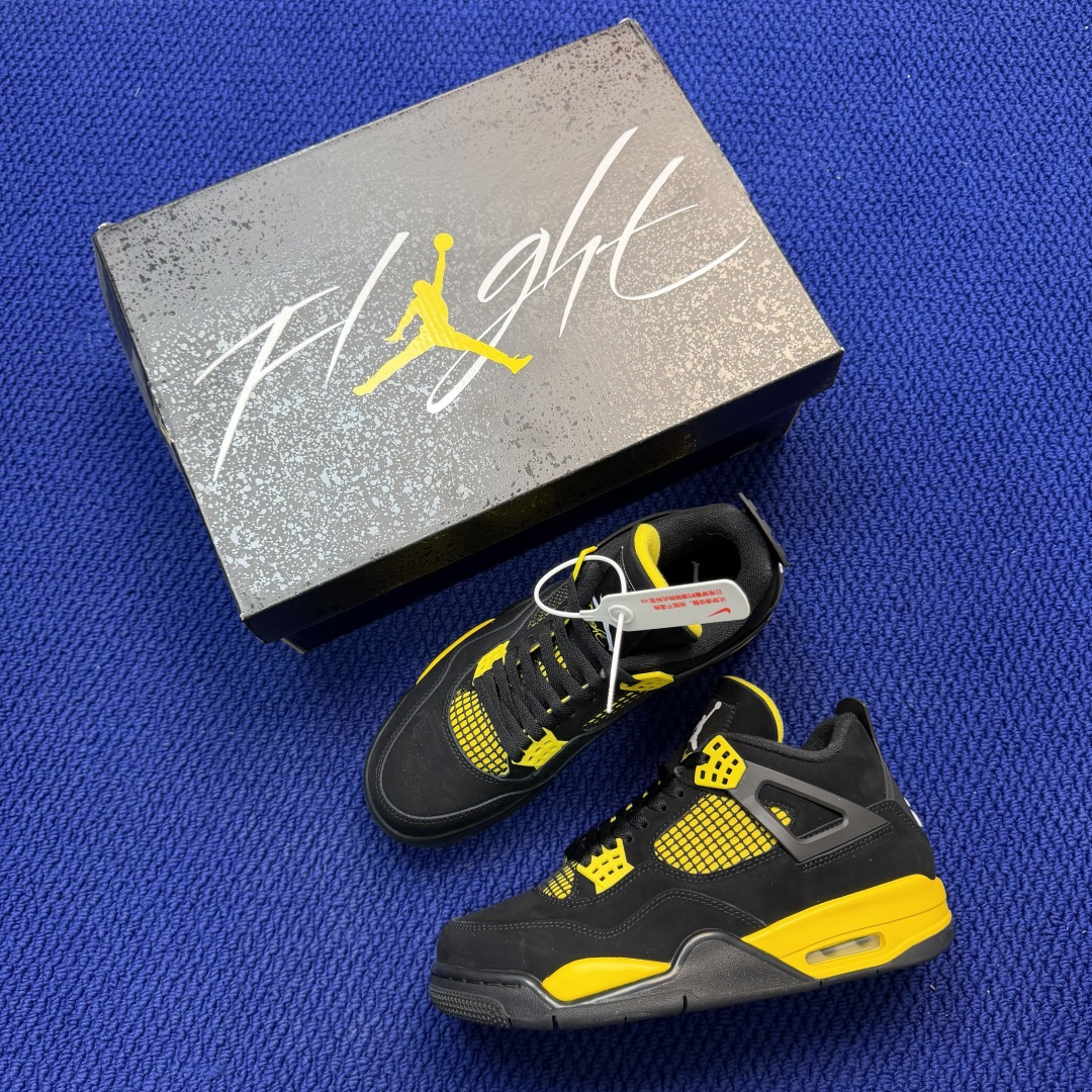 顶级性价比 aj4系列：雷公全头层纯原大厂品质！货号：DH6927-017 尺码36-47.5带半码