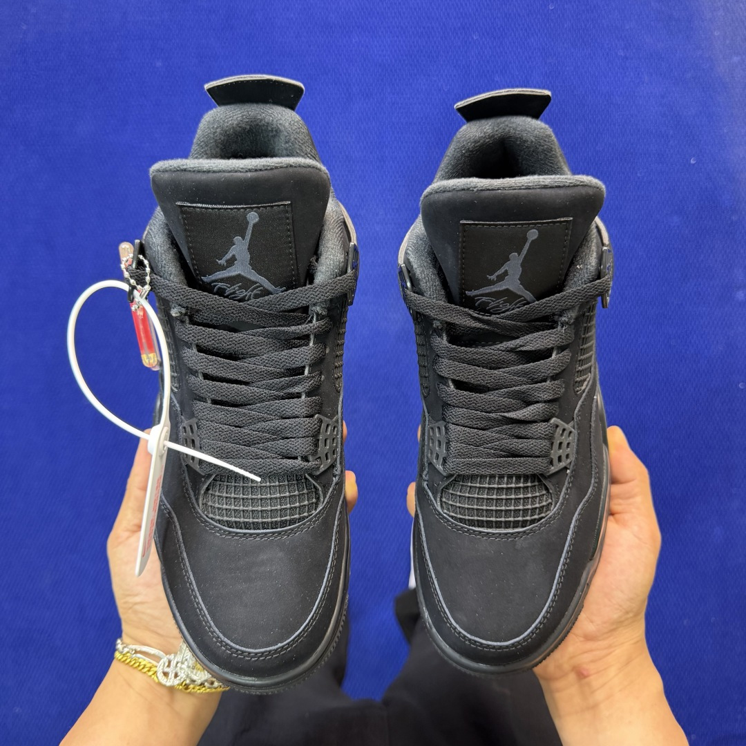顶级性价比 aj4系列：黑猫🐈‍⬛全头层纯原大厂品质！货号：CU1110-010 尺码40-47.5带半