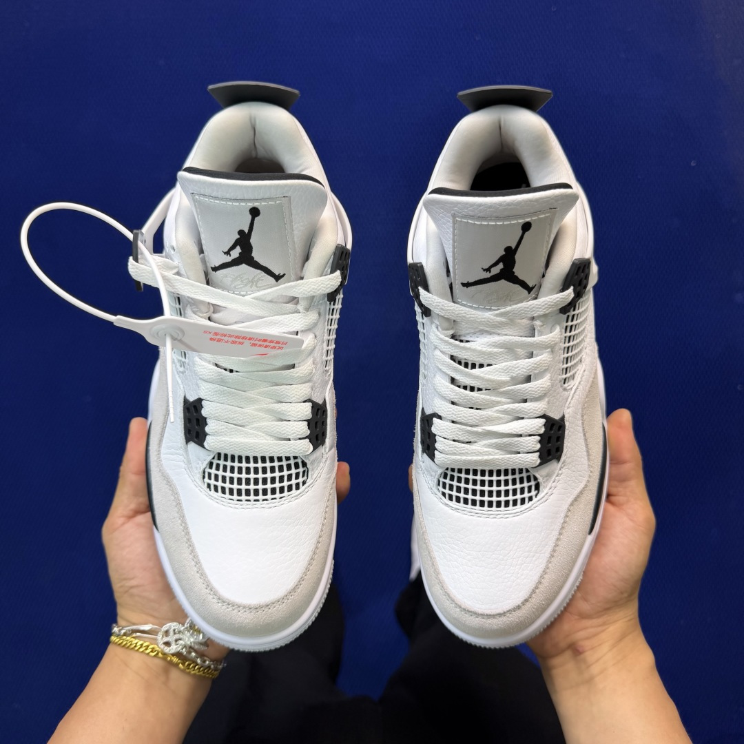顶级性价比 aj4系列：小白水泥全头层纯原大厂品质！货号：DH6927-111 尺码40-47.5带半码