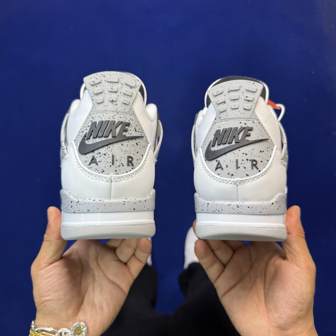 顶级性价比 aj4系列：白水泥全头层纯原大厂品质！货号：-192 尺码36-47.5带半码