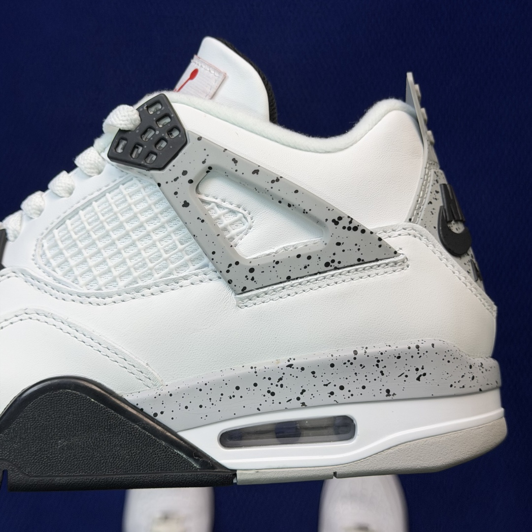 顶级性价比 aj4系列：白水泥全头层纯原大厂品质！货号：-192 尺码36-47.5带半码