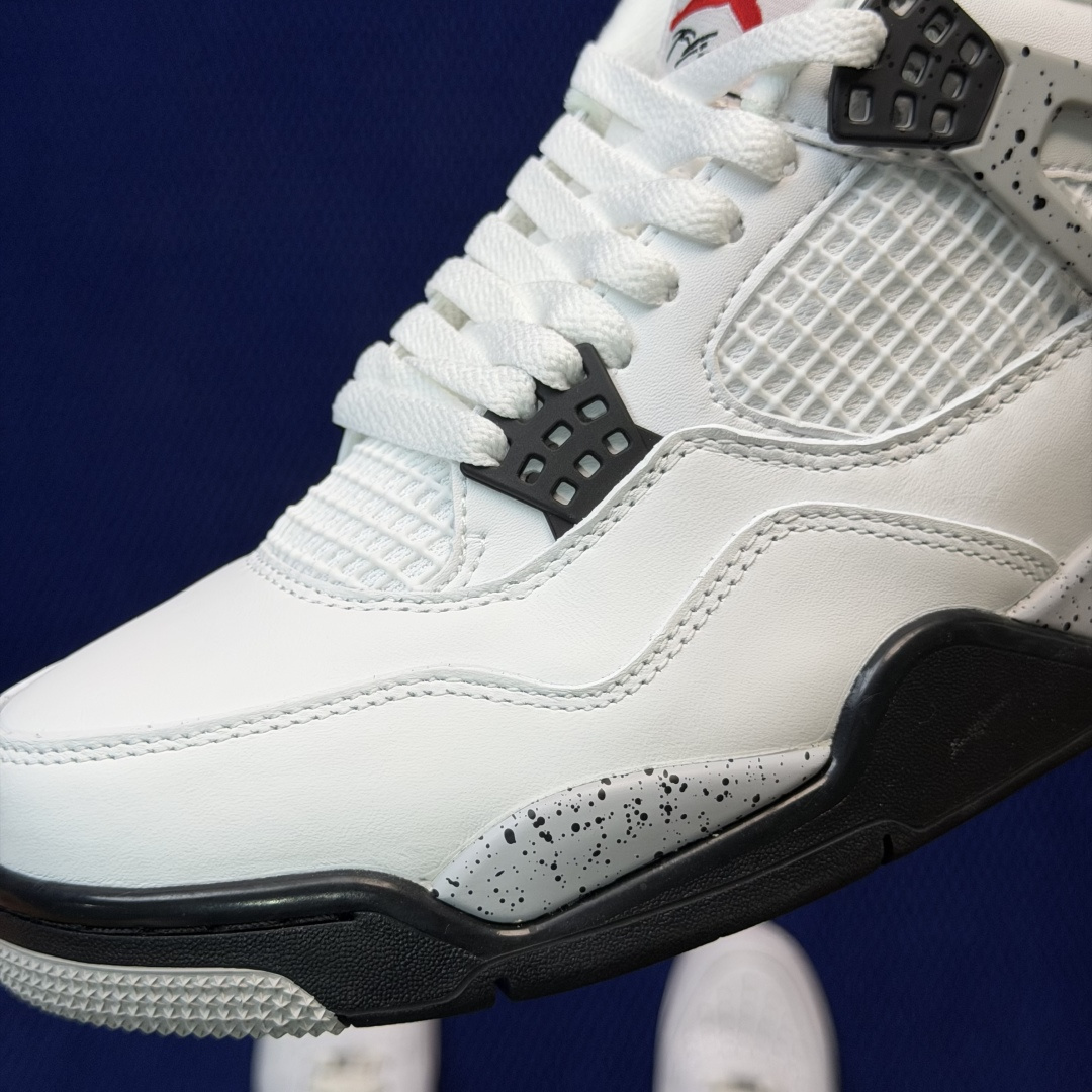 顶级性价比 aj4系列：白水泥全头层纯原大厂品质！货号：-192 尺码36-47.5带半码