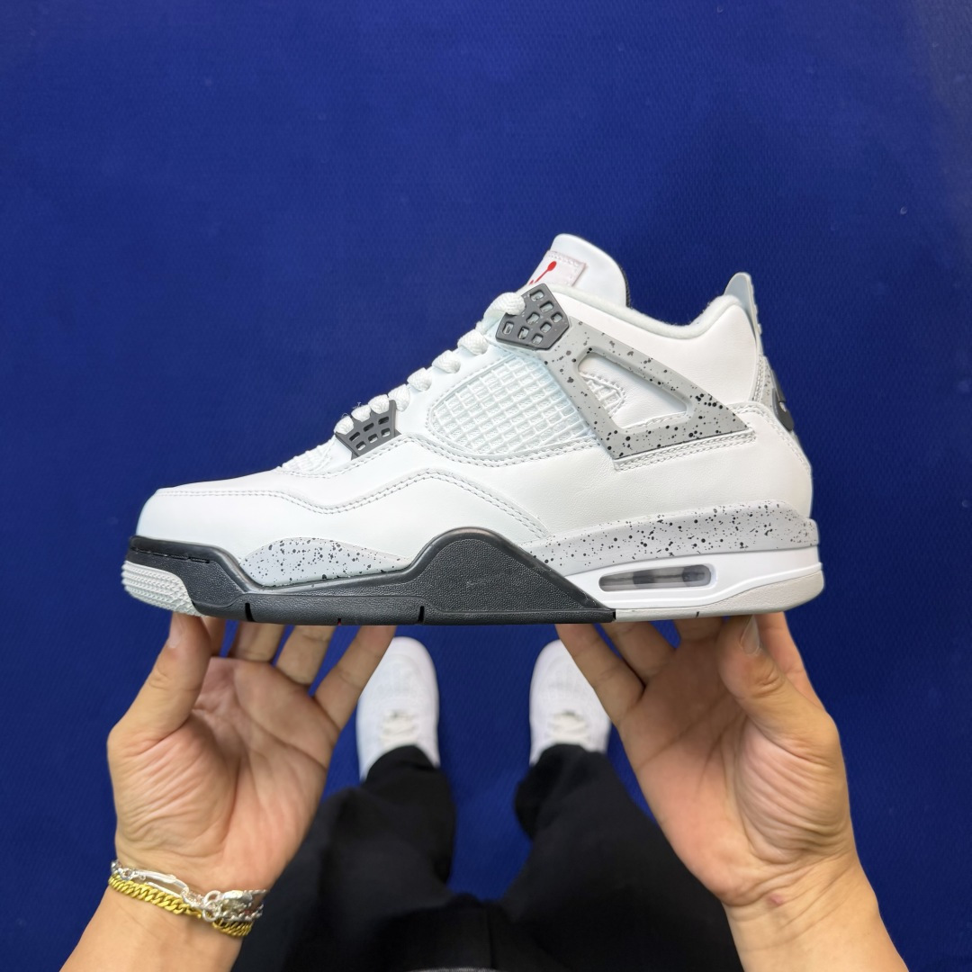 顶级性价比 aj4系列：白水泥全头层纯原大厂品质！货号：-192 尺码36-47.5带半码