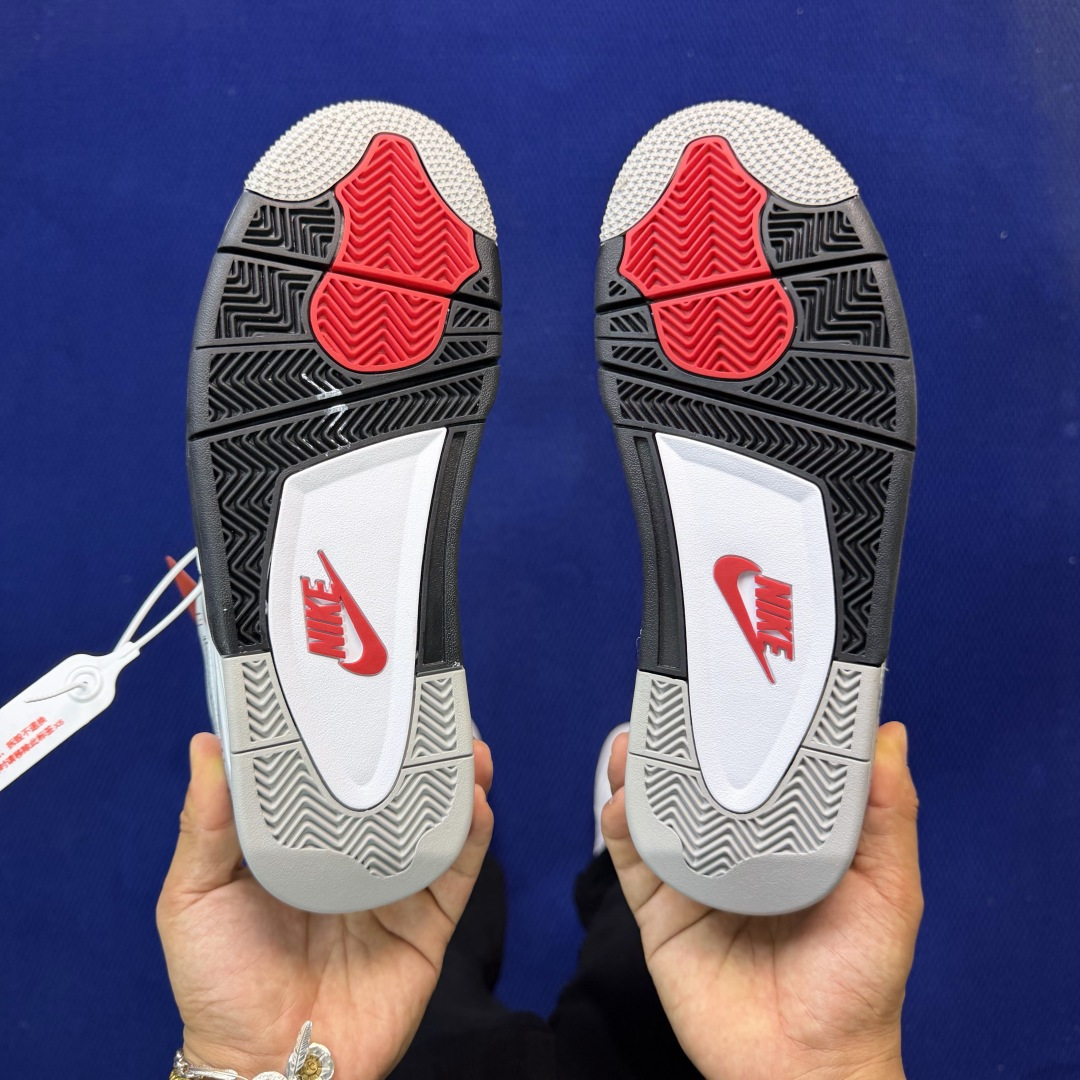 顶级性价比 aj4系列：白水泥全头层纯原大厂品质！货号：-192 尺码36-47.5带半码