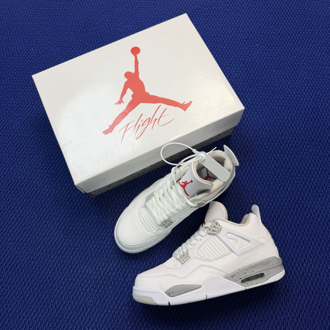 顶级性价比 aj4系列：白奥利奥全头层纯原大厂品质！货号：CT8527-100 尺码40-47.5带半码