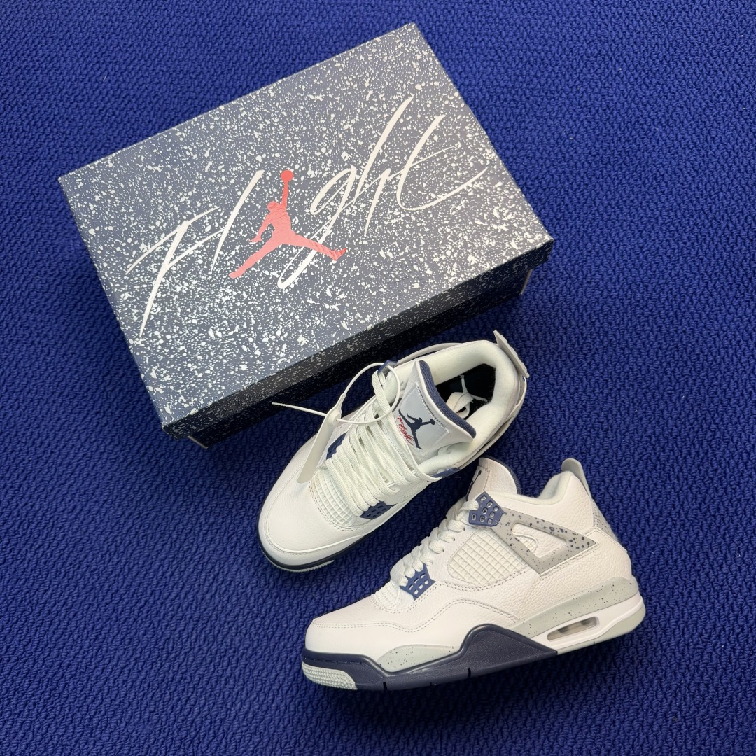 顶级性价比 aj4系列：午夜蓝全头层纯原大厂品质！货号：DH6927-140 尺码40-47.5带半码