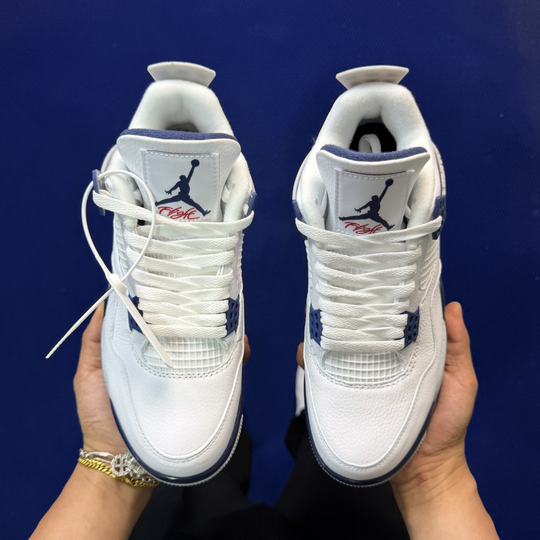 顶级性价比 aj4系列：午夜蓝全头层纯原大厂品质！货号：DH6927-140 尺码40-47.5带半码
