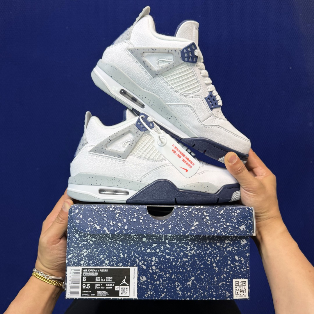 顶级性价比 aj4系列：午夜蓝全头层纯原大厂品质！货号：DH6927-140 尺码40-47.5带半码