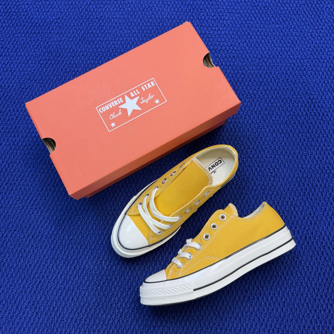 虎扑版‼️匡威黄色低帮！CConverse 匡威 Chuck 70 1970S 帆布休闲板鞋行业一线头部