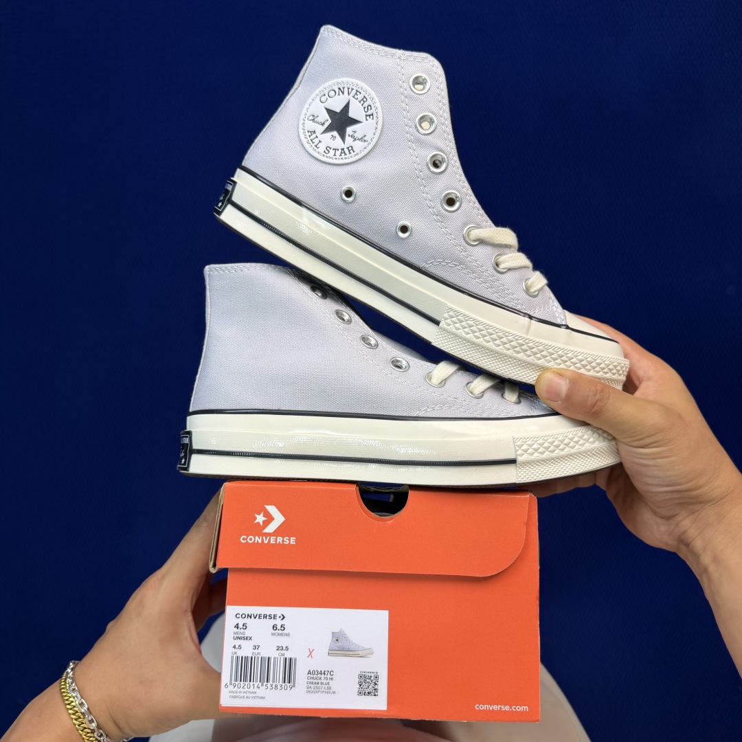 虎扑版‼️匡威雾霾灰高帮！A03447CConverse 匡威 Chuck 70 1970S 帆布休闲板