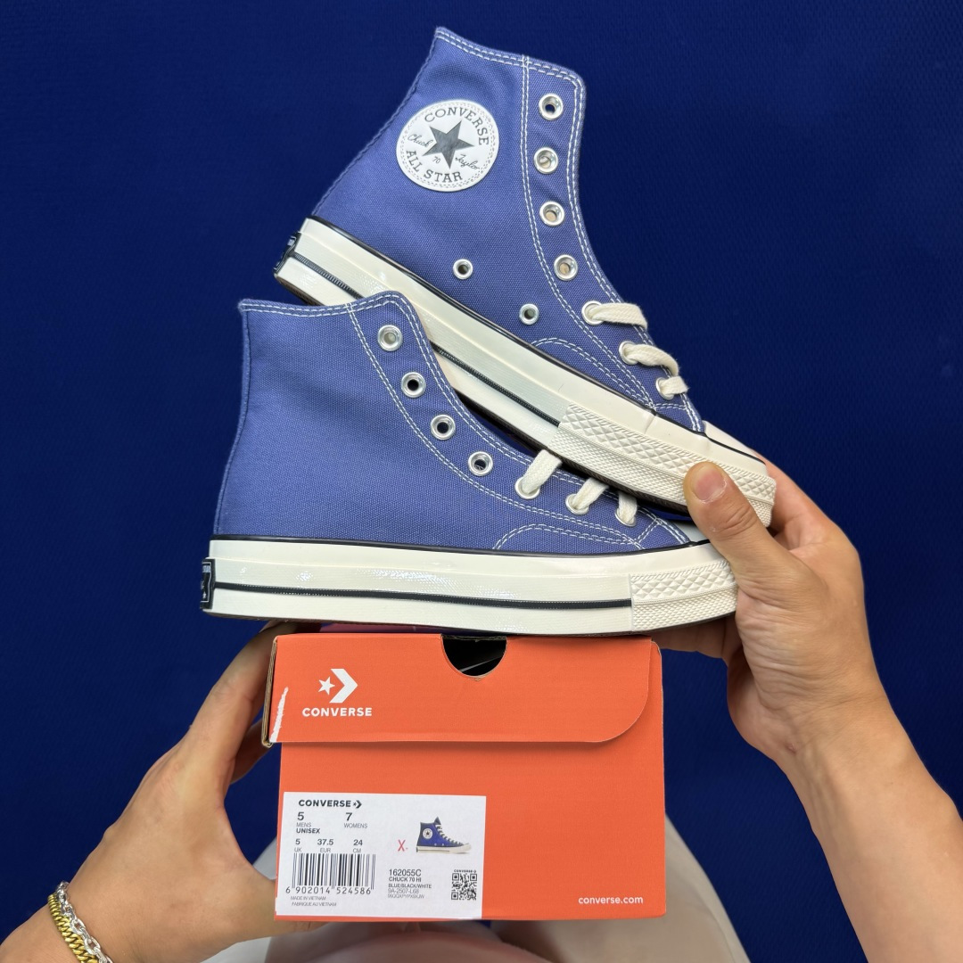 虎扑版‼️匡威海军蓝高帮！CConverse 匡威 Chuck 70 1970S 帆布休闲板鞋行业一线头