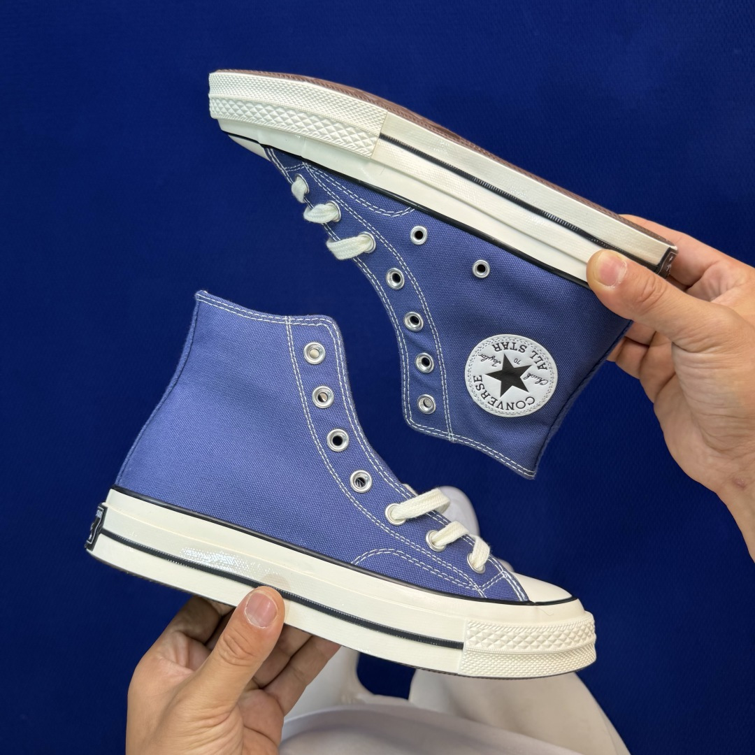 虎扑版‼️匡威海军蓝高帮！CConverse 匡威 Chuck 70 1970S 帆布休闲板鞋行业一线头