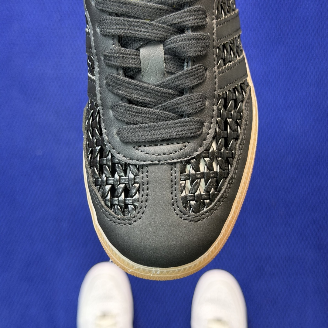 桑巴德训拖鞋一脚蹬 两色出货！adidas originals Samba OG MULE 包头拖鞋 黑