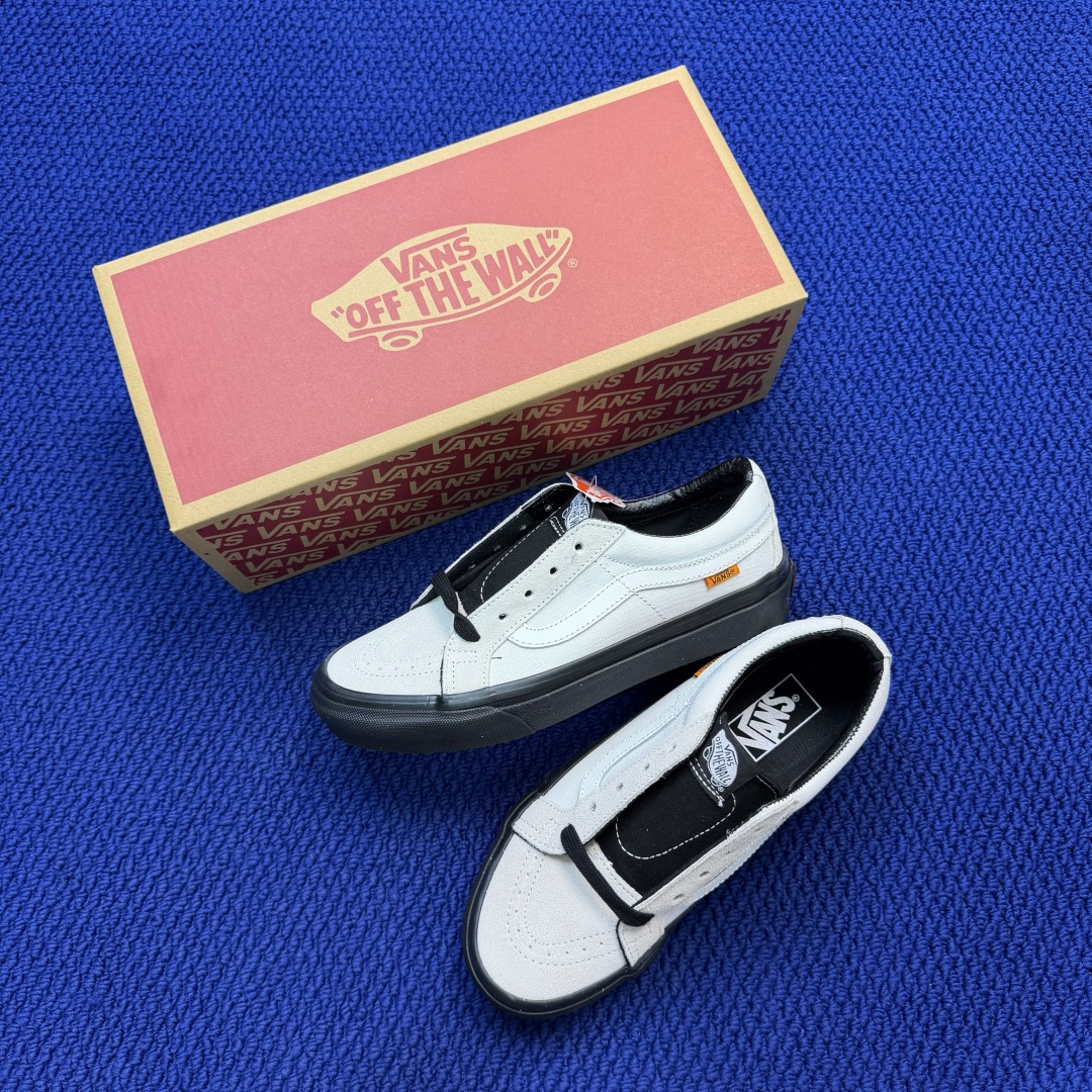 虎扑版！Vans Sk8-Low 低帮黑色 K15V纯原级别外贸订单！万斯经典 硫化帆布板鞋正品海鸥线 