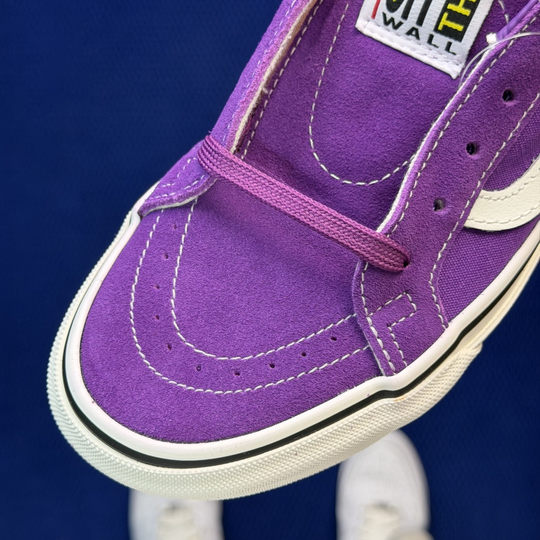 虎扑版！Vans Sk8-Low 低帮 K12V纯原级别外贸订单！万斯经典 硫化帆布板鞋正品海鸥线 鞋头