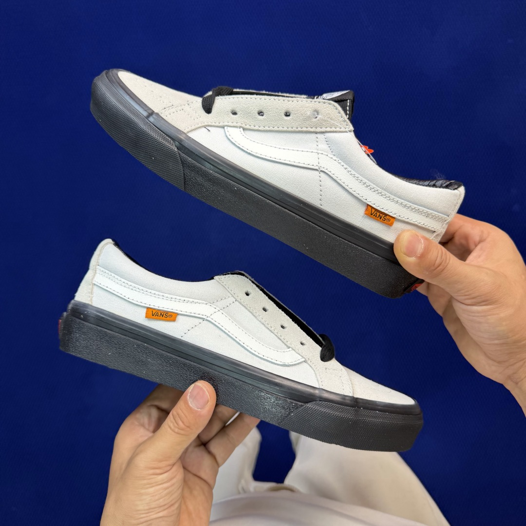虎扑版！Vans Sk8-Low 低帮黑色 K15V纯原级别外贸订单！万斯经典 硫化帆布板鞋正品海鸥线 